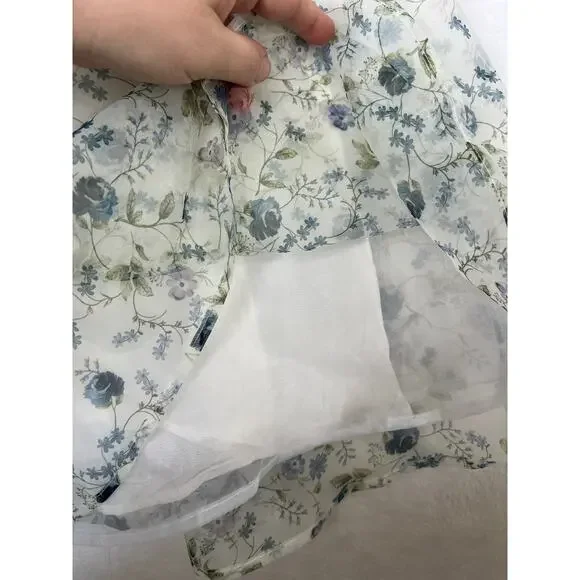 NWT Audrey Parks x Francesca's Asha Valney Floral Babydoll Dress sz S Cottage - Picture 7 of 9